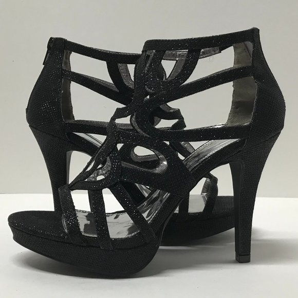 Report Rocko Caged Platform Evening Sandals - Picture 6 of 16